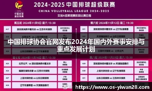 中国排球协会官网发布2024年国内外赛事安排与重点发展计划